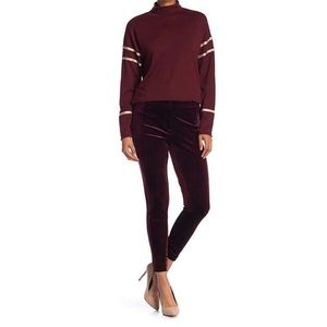 Laundry By Shelli Segal Allover Velvet Skinny Pant